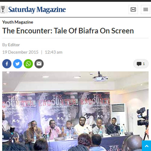 THE GUARDIAN Tale Of Biafra On Screen