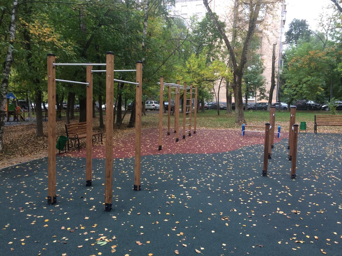 Moscow - Outdoor Gym - Улица Марии Ульяновой