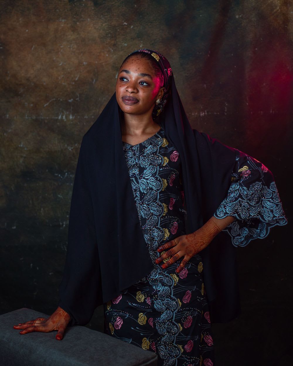 Portrait in traditional cultural attire