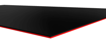 Plastazote® 45kg/M3 5/5mm Black/Red 2000x1000x10mm