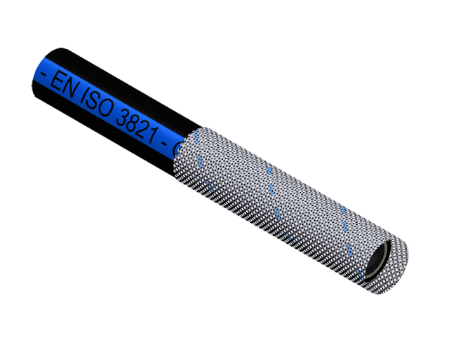 Self-extinguishing flex hose for oxygen 30m