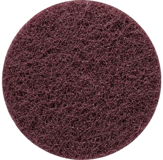 Polerdisk borrelås 125mm Grov-Brun 258433