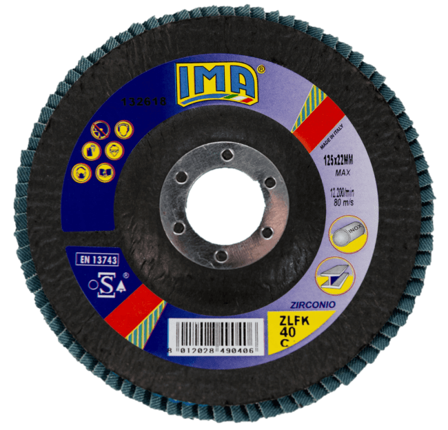 IMA lamellrondell konisk 125x22mm P40