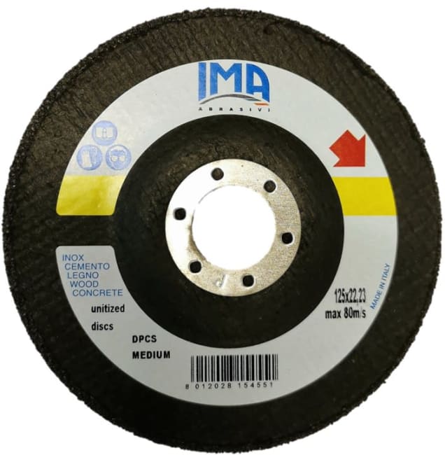 IMA poler-/pusseskive 125x22,23mm Medium