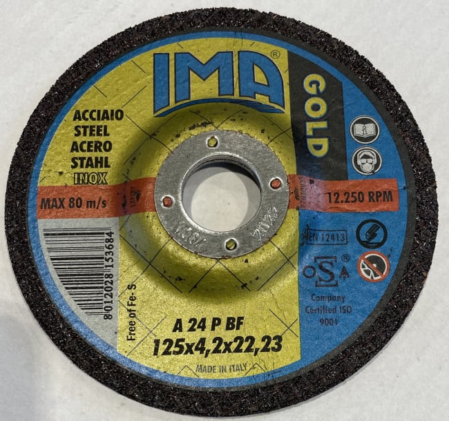 IMA kombiskive Inox Gold 125x4,2x22mm