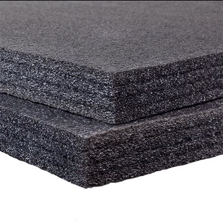 PE-Plank Sort 25mm. 2450x1210x25mm =2,96m2 28-30kg/m3