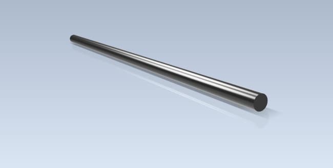 Polyacetal POM C Sort 30mm. 1 mtr = 1,04kg/mtr