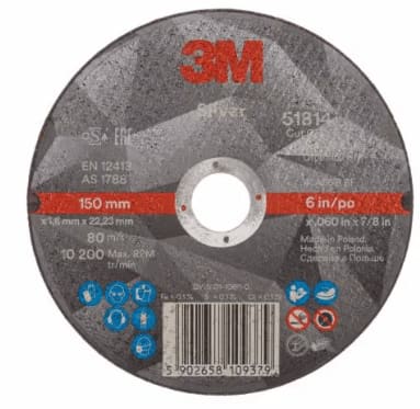 Kappeskive Silver T41 150x1,6x22,2mm (50 stk. i kart.)