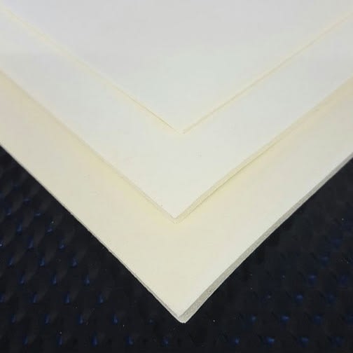 Silicone Cellegummi 3mm M/TAPE. BR=1000mm SIL 16 White PSA