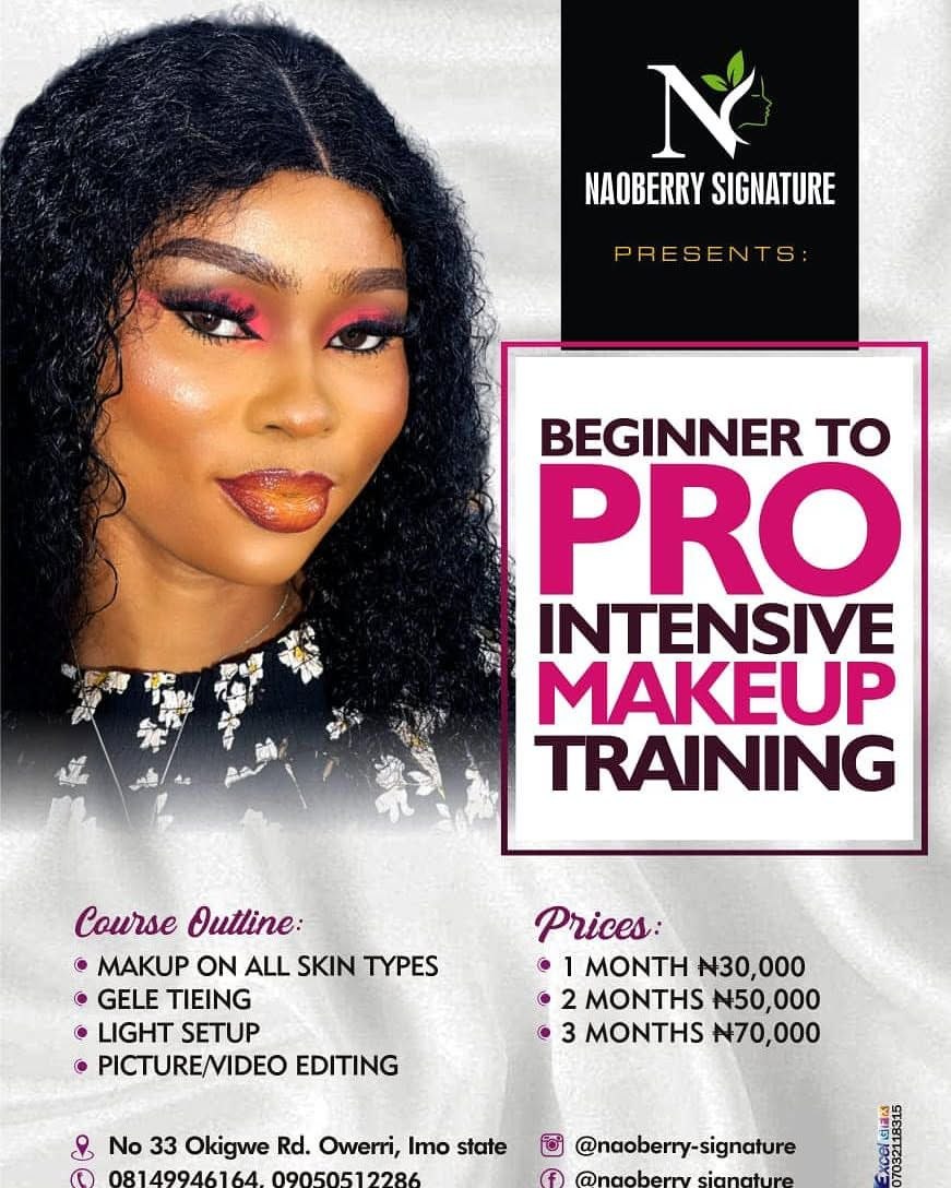 Naoberry Signature makeup training class