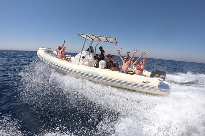Privater Speedboot-Ausflug in Hurghada | Schnorcheln am Korallenriff & Sonnenuntergang