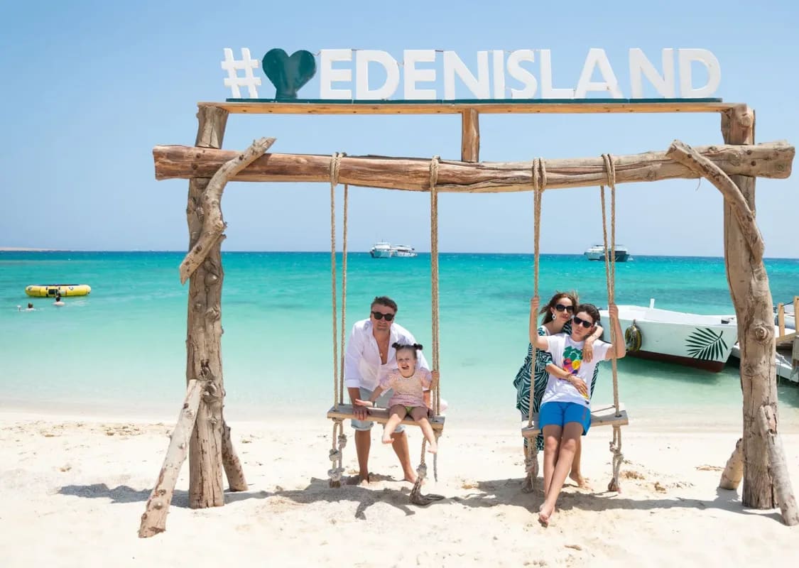 Eden Island Schnorchelausflug Hurghada mit Mittagessen