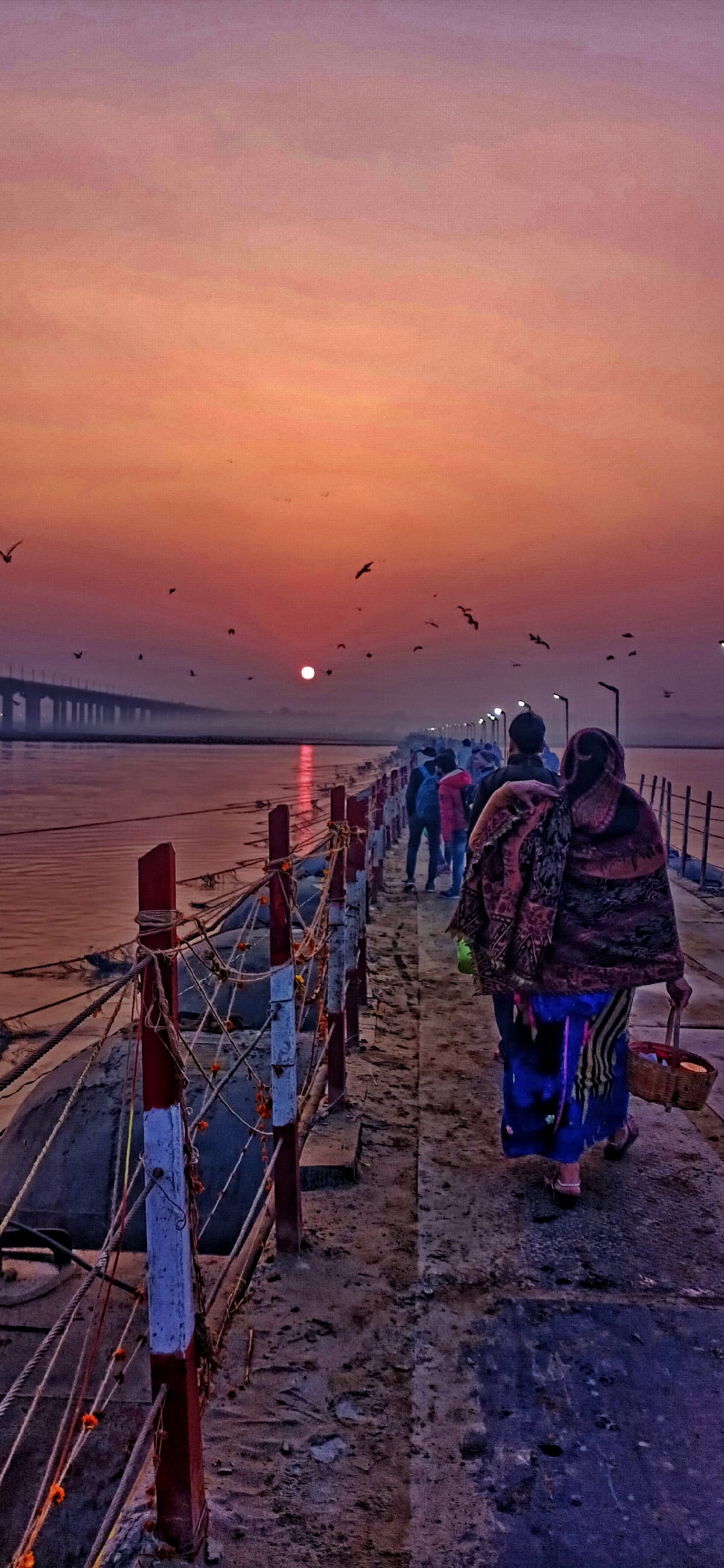 sunrise of kumbh