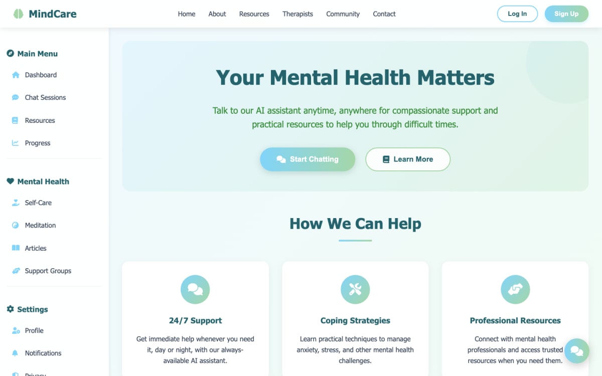 MindCare screenshot 1