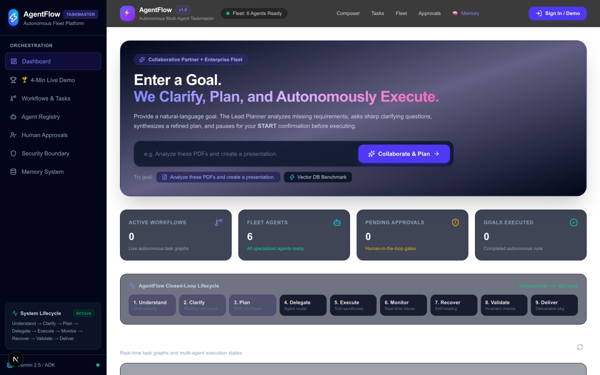 AgentFlow screenshot 1
