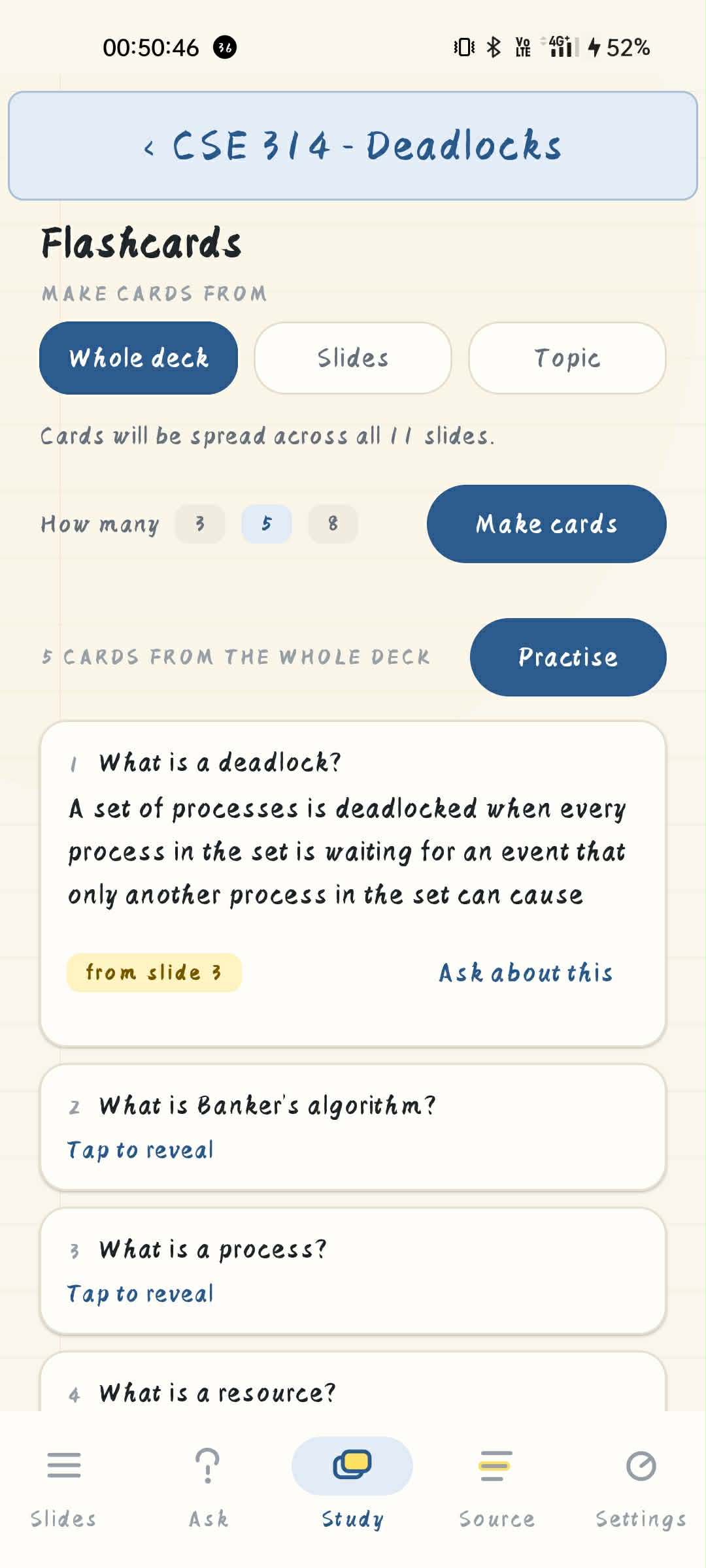 Generate Flashcards