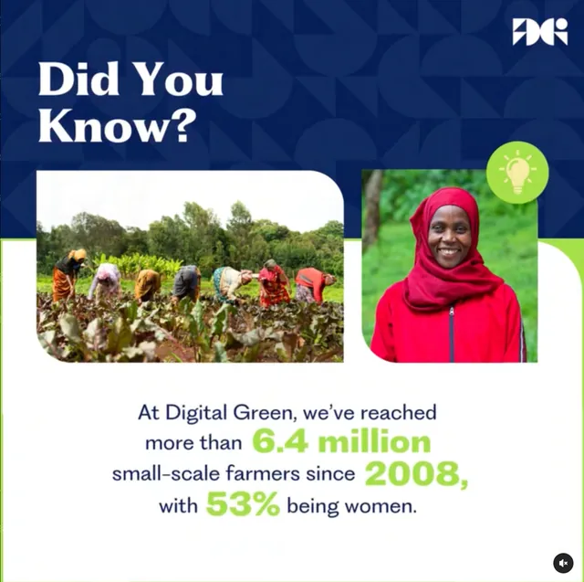 A Digital Green social media campaign post, created by Branditify