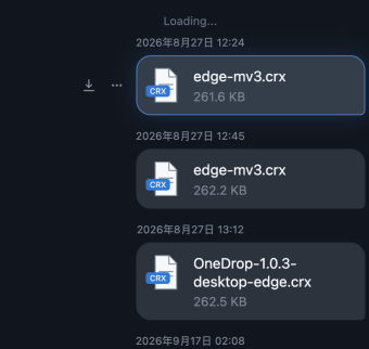 OneDrop 中保留的历史文件消息