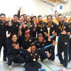 After winning NDCV Indoor Championship.