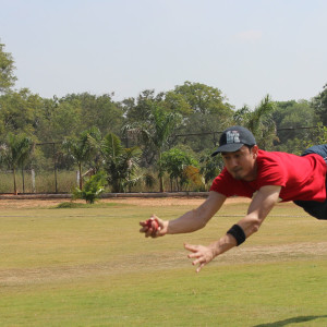 Just flying in Hyderabad, India.