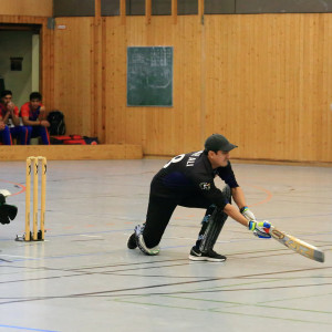 During an Indoor tournament.