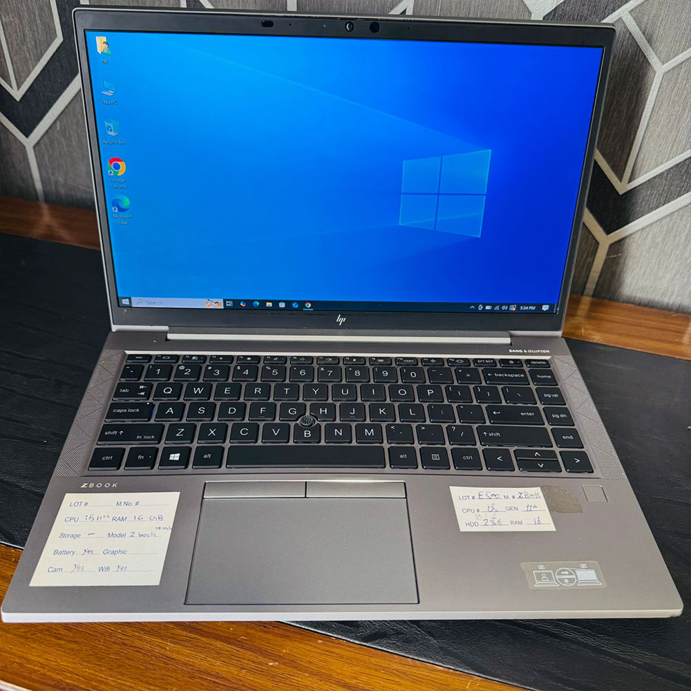 HP | ZBook Firefly 14 G8 Laptop | 256GB M.2 SSD | 8GB RAM | Core i5-1135G7 11th Gen | 14″ Display thumbnail 4