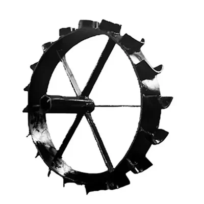 Mild Steel 1 Piece 16 inch Big Iron Wheel for 5 to 12 HP Diesel Power Tiller(Wheel Type-Right Wheel)