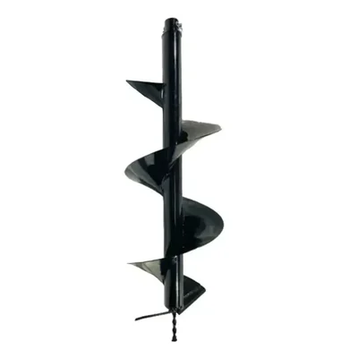 10 Inch Single Spiral Drill Bit For Earth Auger/ Post Hole Digger โ GT Shakti
