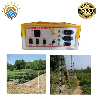 10 KV Solar Zatka Machine for 30 Acre Area with Siren, Cables, and Battery Connectors (1 Year Warranty) โ Khetpal