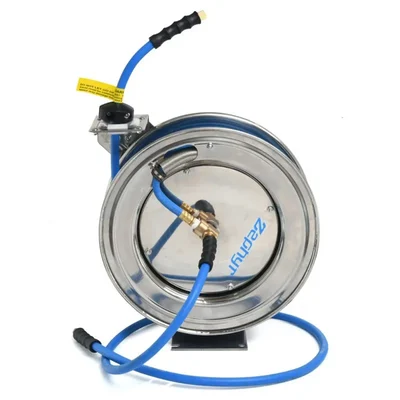 ZAR1015SS Auto Retractable Water hose Reel with 10 mm 15 m Hose Pipe for Garden and Industrial Purposes — Zephyr