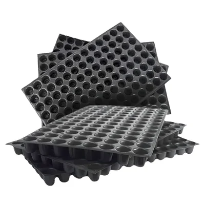 Siddhi 104 Cavities (Round Shape) Reusable Plastic Seedling Tray for Nursery and Gardening(Pack-10 Pcs)