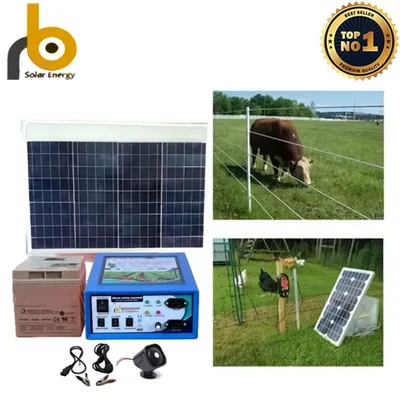 12 KV Regular Solar Zatka Machine to Cover 100 Bigha Area with 40 W Solar Panel, 26 Ah Battery and Accessories โ RB Solar