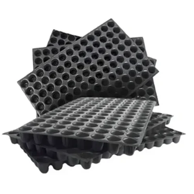 Siddhi 104 Cavities (Round Shape) Reusable Plastic 1 mm thickness Seedling Tray for Gardening (Pack of 100 pieces)