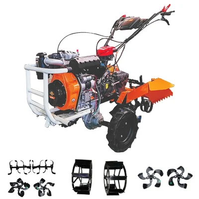 MY-685D-DE-RT, 10HP Back Rotary Diesel Power Weeder of 4 Stroke, 186F Kama Engine — MITSUYAMA