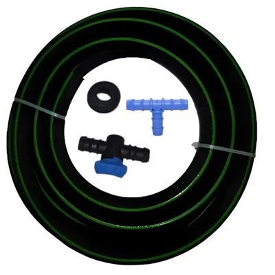 25mm 10 Meter Aeration Tube with 1 Pc Tee , 1 Pc Grommet & 1 PC Valve For Aquaculture โ AirOxi