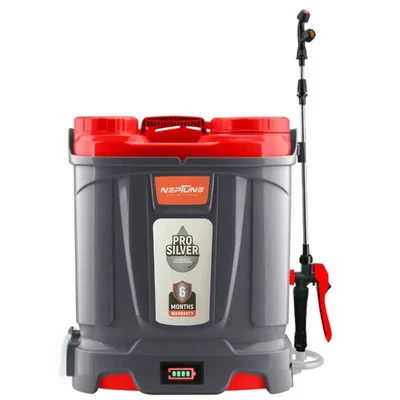 Single Motor, 12V, 12Ah, 18 liter Battery Sprayer Ideal For Agriculture | Silver Pro-13 โ Neptune
