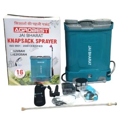 16L Jai Bharat 12V 20Ah Battery Operated Knapsack Sprayer | Suitable for Agriculture Spraying โ Agrobest