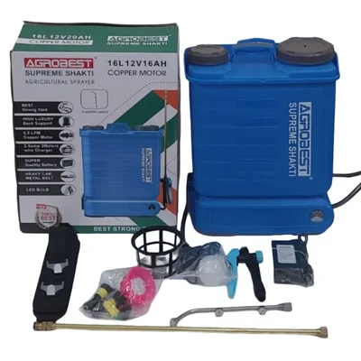 16L Supreme Shakti 12V 20Ah Battery Operated Knapsack Sprayer | Suitable for Agriculture Spraying โ Agrobest