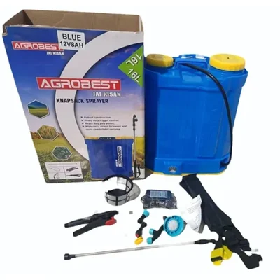 16L Jai Kisan 12V 8Ah Battery Operated Knapsack Sprayer | Suitable for Agriculture Spraying โ Agrobest