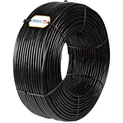 300m Drip Irrigation Pipe Roll, Black Watering Hose for Garden, Plants, Trees, and Home Farming โ Singhal