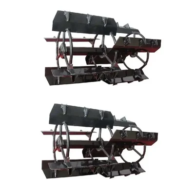 Power Weeder 2 Pieces Economy 18 inch Paddy Cage Wheel for 5 to 9 HP Petrol Power Tiller