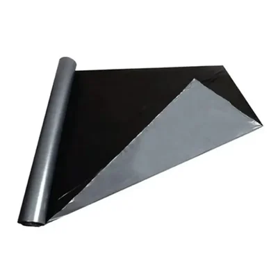 20 Microne Silver and Black Mulching sheet 1 x 400 Meter | Suitable for Garden and Agriculture Purposes โ Tandhan