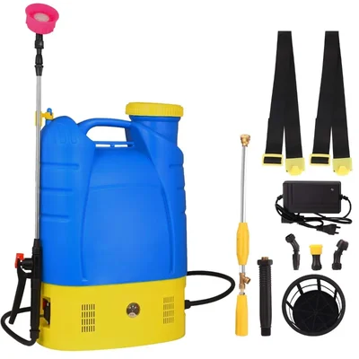 Gigawatts Agro 12 V 12 Ah 2 in 1 18L Knapsack Sprayer with free Jet Gun for Gardening Purpose
