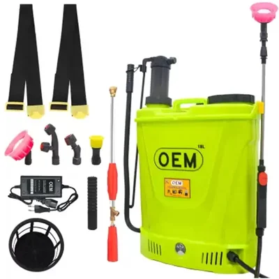 2in1 Manual & Battery Operated 18L Agriculture Sprayer Pump with Hi Jet Gun for Farming, Sanitizing, and Garden Use โ OEM