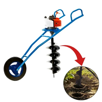 RAPL-HPA-6302, 2 Stroke Hand Push Earth Auger / Post hole digger Engine with 12 inch (30.48 cm) Bit โ Really