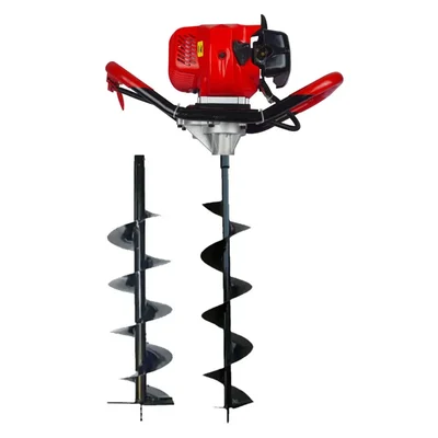 52 cc 2 Stroke Earth Auger / Post Hole Digger Machine With 6 & 8 Inch Bit | VP 720 โ Vi Power Gold