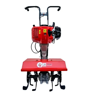 Micro Weeder 2 Stroke 52 CC 1.75 HP Petrol Engine Mini Tiller for Garden, Agriculture Use — Sharp Garuda
