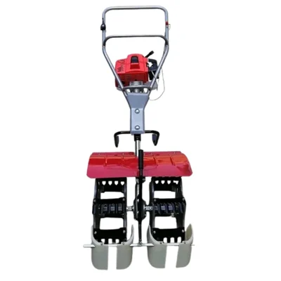 NC 72 P 63 cc 2 Stroke Petrol Engine 2 Row Paddy Weeder for Agricultural Paddy Field — Neptune