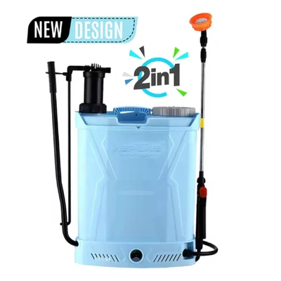 BS-21 Battery & Manual 2-in-1 Knapsack Sprayer 12V 8Ah | 20L High Pressure for Agriculture & Gardening Use โ Neptune