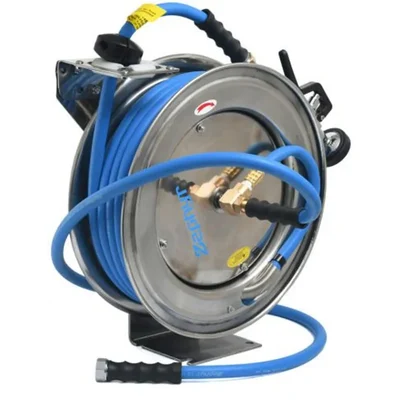 ZWR1320SS-PR-FH Auto Retractable Hose Reel Stand with 13 mm 20 m Hose Pipe for Garden and Industrial Purposes — Zephyr
